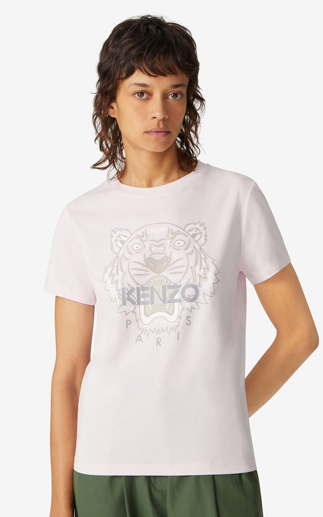 Kenzo 虎 Tシャツ レディース ピンク - QOBDKU127